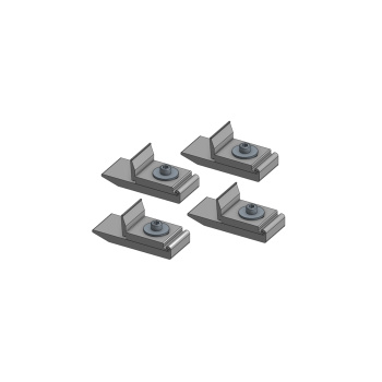 Set Schienenaufnahme für Flachdach