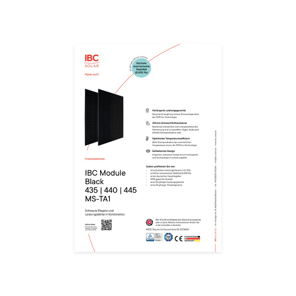 IBC MonoSol 425, 430, 435 MS10-HC-N Black GEN2